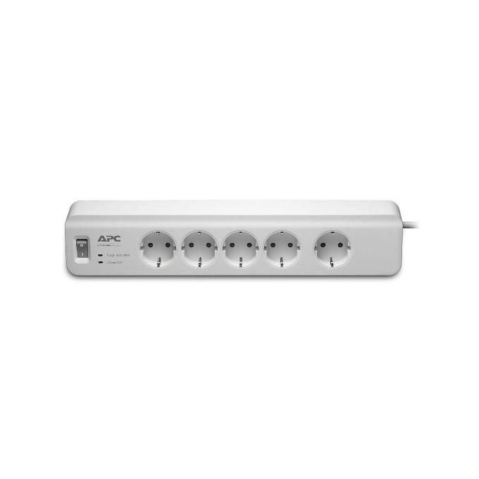 APC Multiprise Multiprise Parafoudre 5 Prises - (PM5-FR) - Blanc