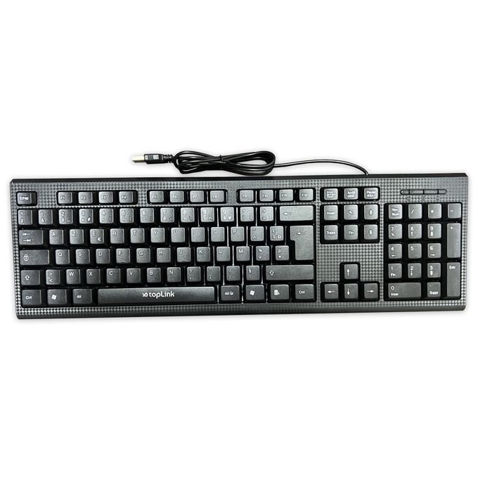 Clavier USB AZERTY Filaire Standard - Noir