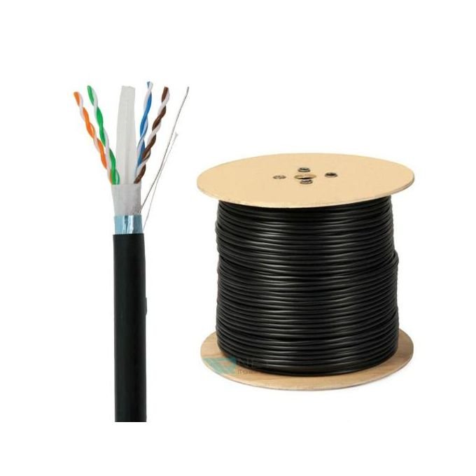 Gold Câble Réseau SFTP Cat6 Blindé Outdoor 500Mètres