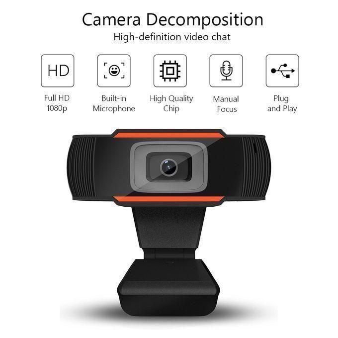 Webcam USB HD 1080P avec Microphone